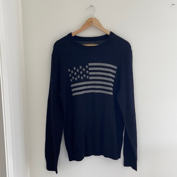Lucky Brand American Flag Sweater 